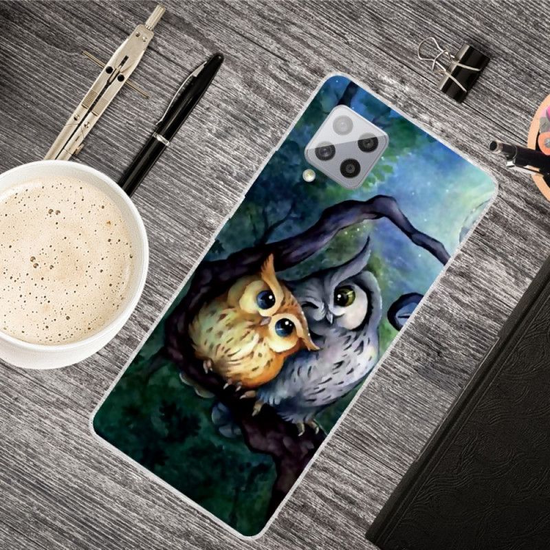 Hoesje voor Samsung Galaxy A42 5G Uil Schilderij