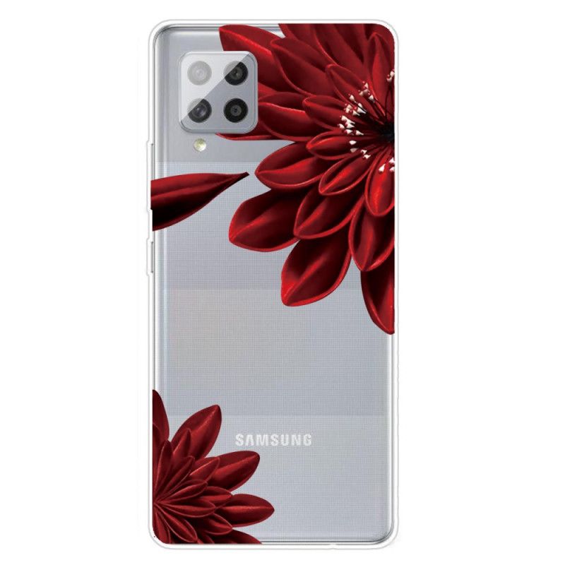 Hoesje voor Samsung Galaxy A42 5G Wilde Bloemen