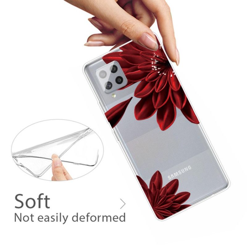 Hoesje voor Samsung Galaxy A42 5G Wilde Bloemen