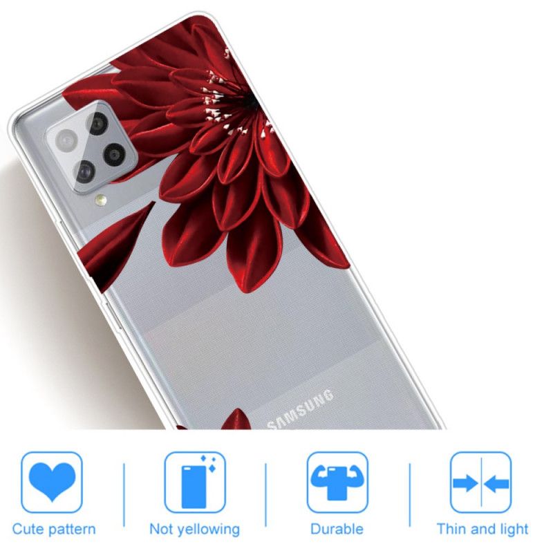 Hoesje voor Samsung Galaxy A42 5G Wilde Bloemen