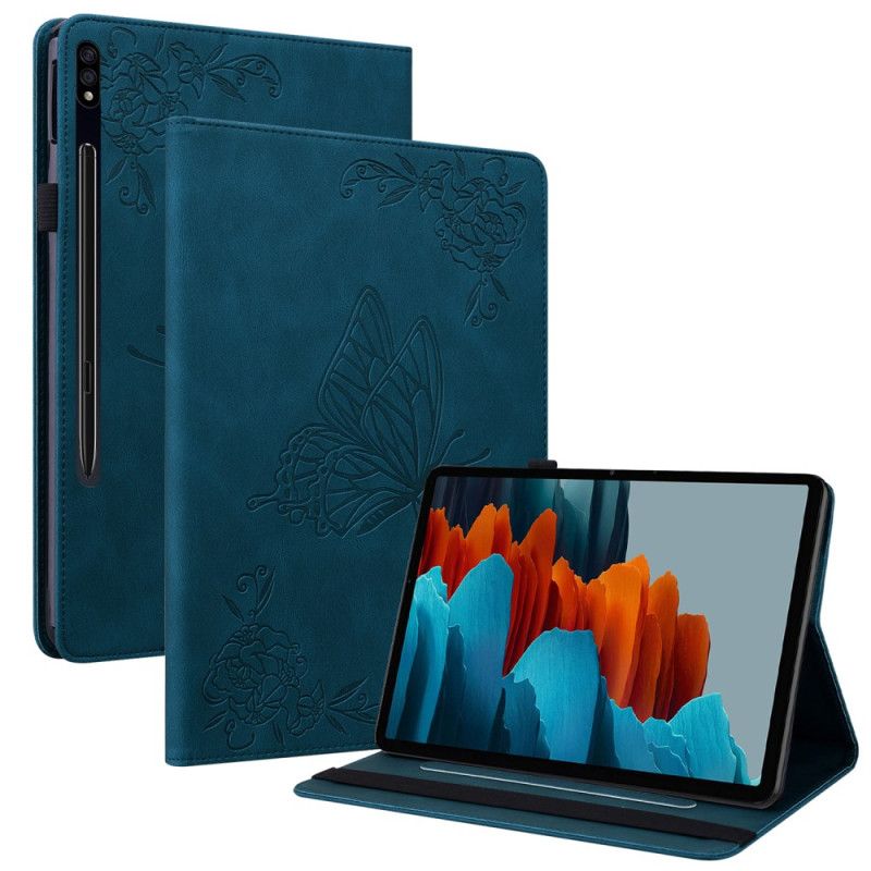 Hoesje Case Samsung Galaxy Tab S9 Telefoonhoesje Vlinders En Bloemen