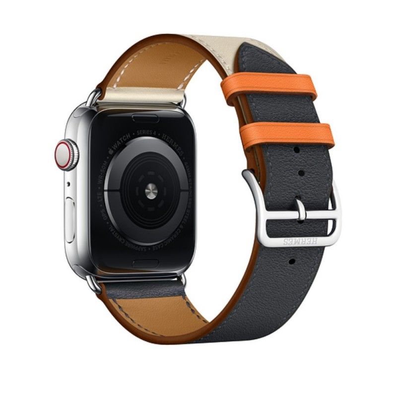 Apple Horlogeband 44/42 Mm Leer Levendige Kleuren