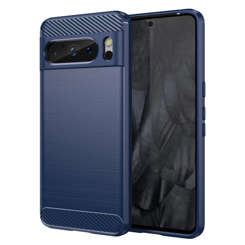 Case Hoesje Google Pixel 8 Pro Telefoonhoesje Geborstelde Koolstofvezel