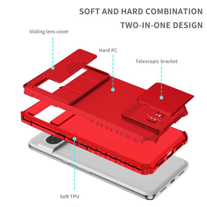 Case Hoesje Google Pixel 8 Pro Telefoonhoesje Steun En Lensbeschermer