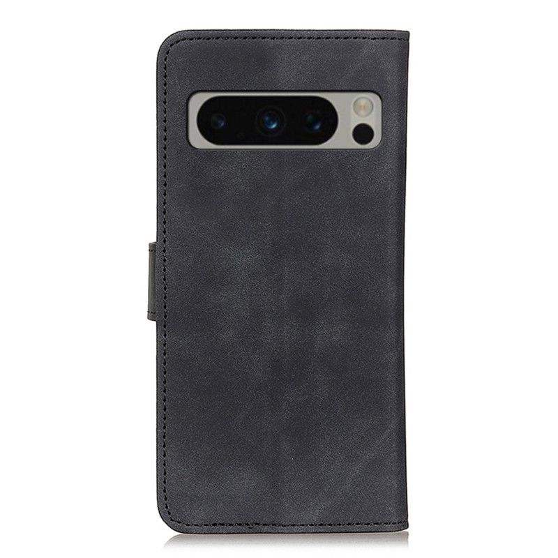 Flip Case Leren Google Pixel 8 Pro Khazneh-leereffect