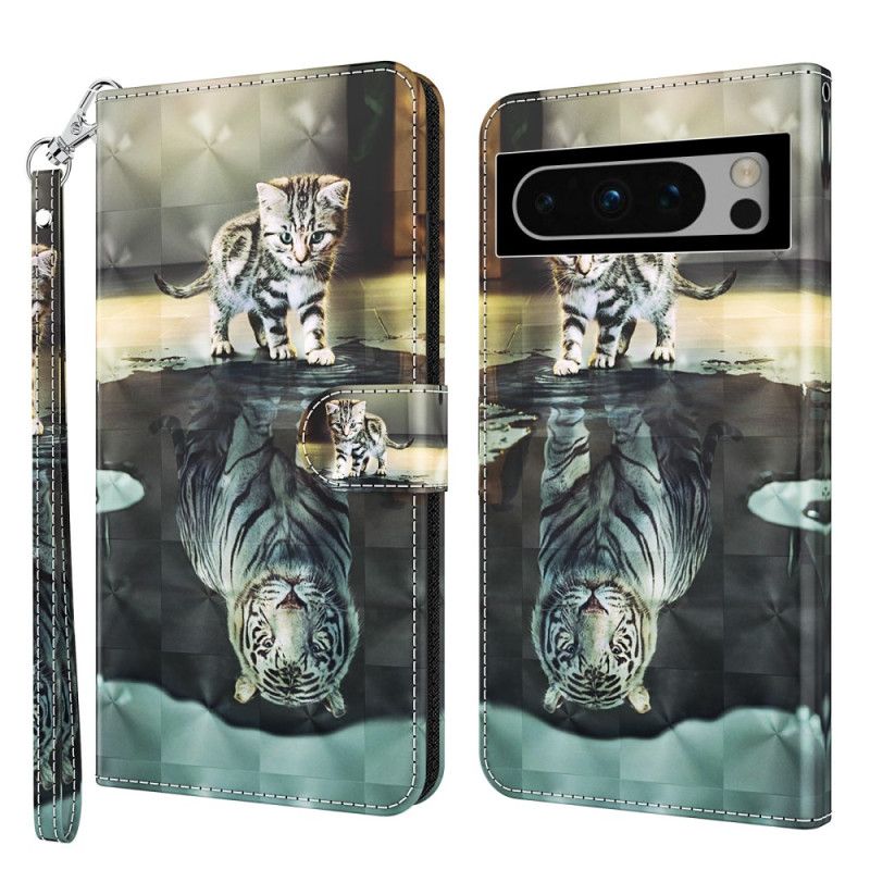 Folio-hoesje Google Pixel 8 Pro Dream Of Kitten Met Riempje