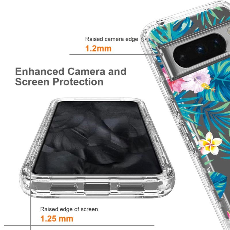 Hoesje Google Pixel 8 Pro Versterkte Bloemen