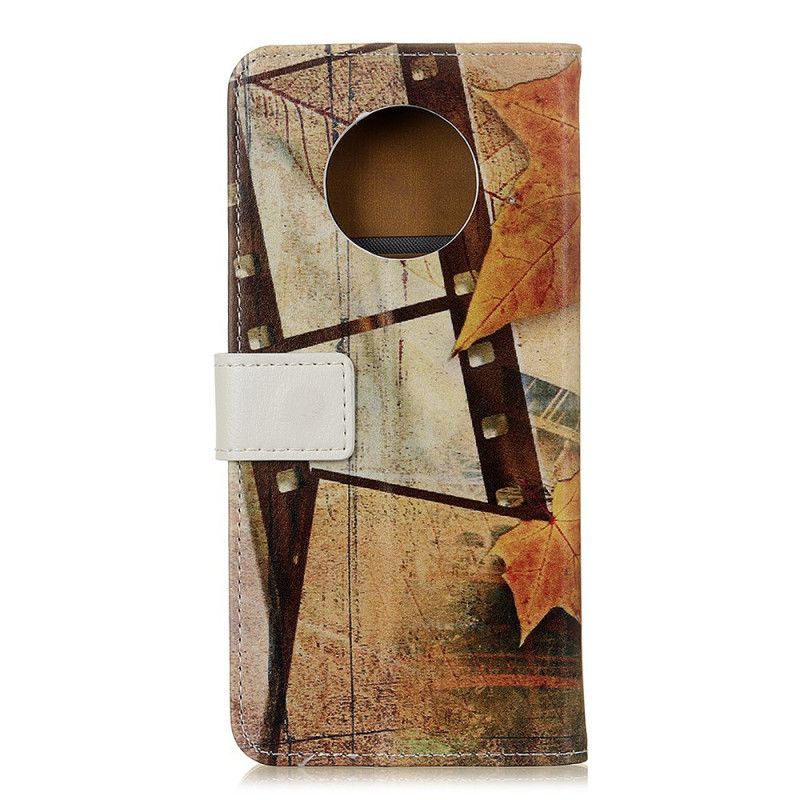 Cover Folio-hoesje Huawei Mate 40 Pro Telefoonhoesje Eiffeltoren In De Herfst