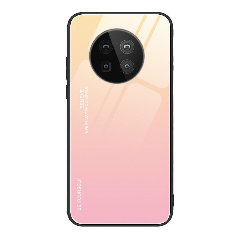 Hoesje Huawei Mate 40 Pro Magenta Rood Wees Jezelf Gehard Glas