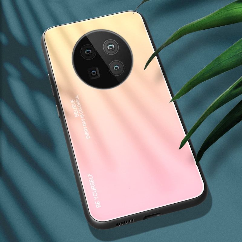 Hoesje Huawei Mate 40 Pro Magenta Rood Wees Jezelf Gehard Glas