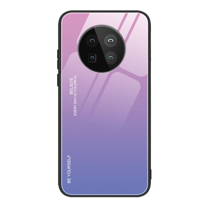 Hoesje Huawei Mate 40 Pro Magenta Rood Wees Jezelf Gehard Glas