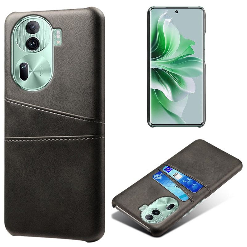 Cover Hoesje Oppo Reno 11 Pro 5g Telefoonhoesje Kaarthouder Met Leereffect