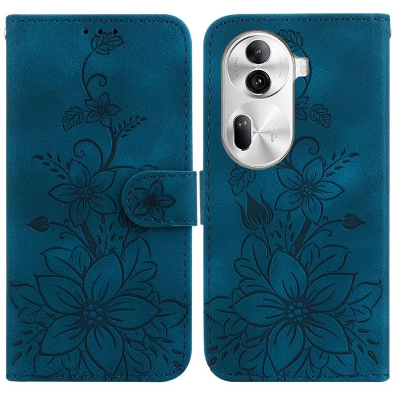 Flip Case Leren Oppo Reno 11 Pro 5g Floraliën