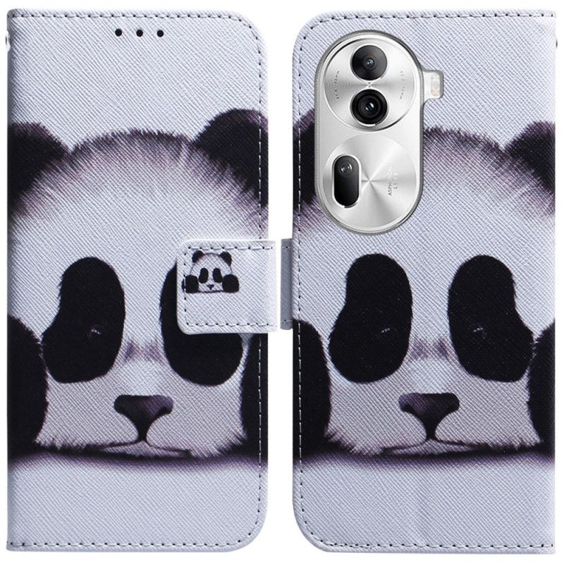 Flip Case Leren Oppo Reno 11 Pro 5g Panda