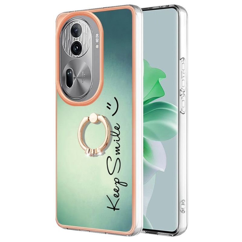 Hoesje Oppo Reno 11 Pro 5g Keep Smile Ringhouder Bescherming Hoesje