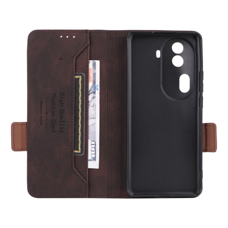 Leren Hoesje Oppo Reno 11 Pro 5g Vintagestijl Bescherming Hoesje