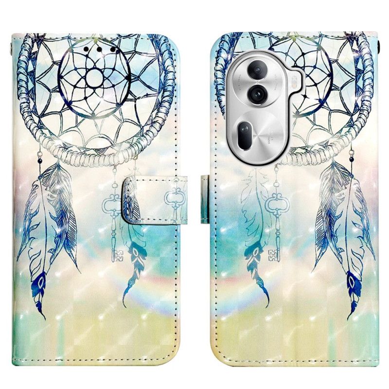 Leren Hoesje Voor Oppo Reno 11 Pro 5g Aquarel Dromenvanger