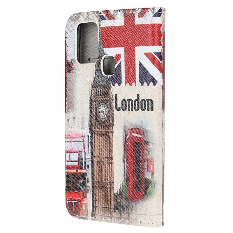 Leren Hoesje Samsung Galaxy A21s Leven In Londen