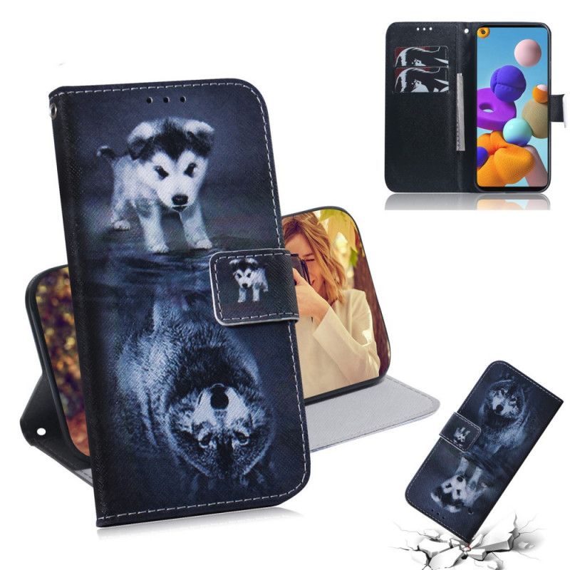 Leren Hoesje Samsung Galaxy A21s Telefoonhoesje Ernesto De Wolf