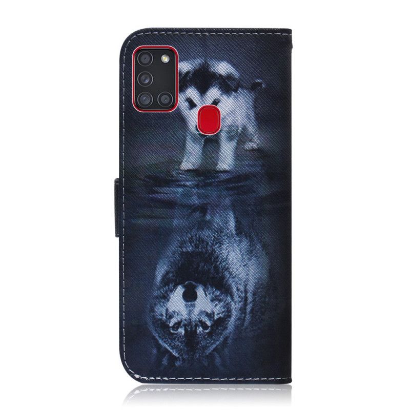 Leren Hoesje Samsung Galaxy A21s Telefoonhoesje Ernesto De Wolf