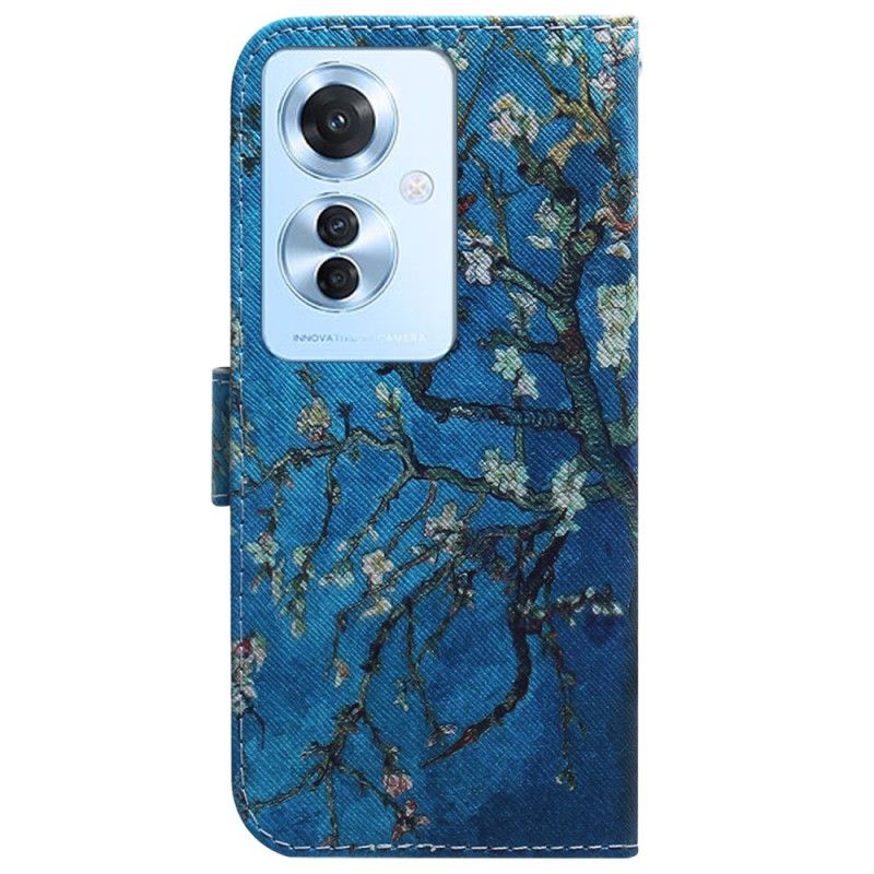 Folio-hoesje Oppo Reno 11f 5g Abrikozenbloemen