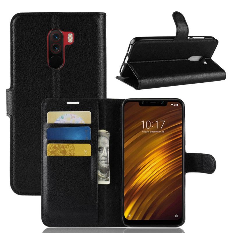 Bescherming Hoesje Xiaomi Pocophone F1 Rood Zwart Klassiek