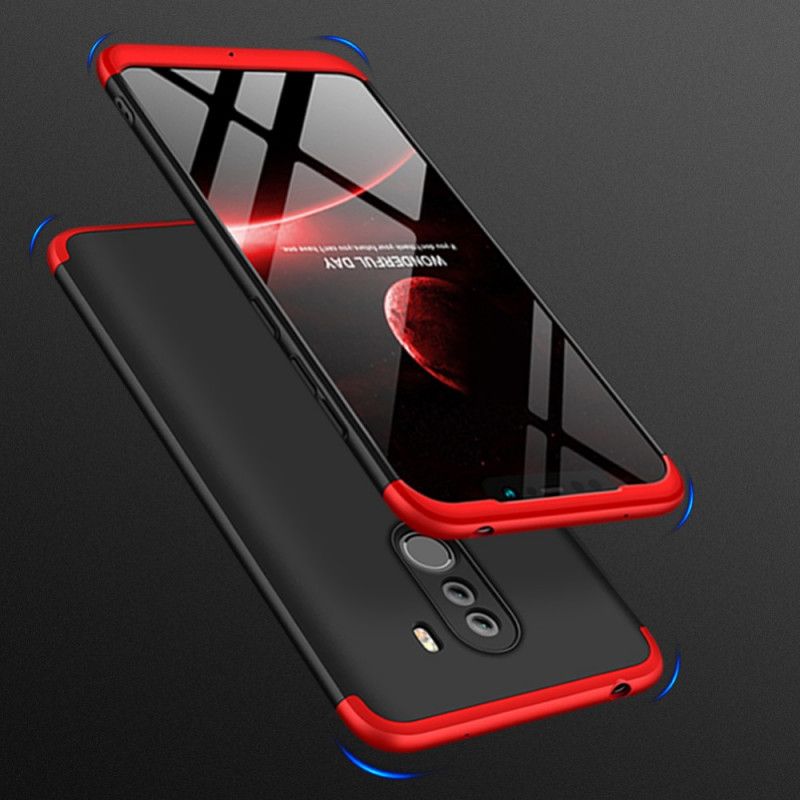 Hoesje Xiaomi Pocophone F1 Rood Zwart Afneembare Gkk