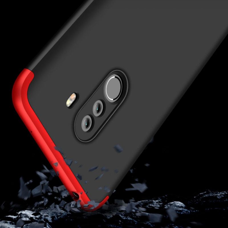 Hoesje Xiaomi Pocophone F1 Rood Zwart Afneembare Gkk