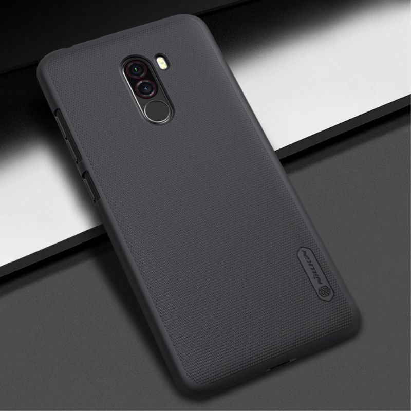 Hoesje Xiaomi Pocophone F1 Zwart Stijve Frosted Nillkin