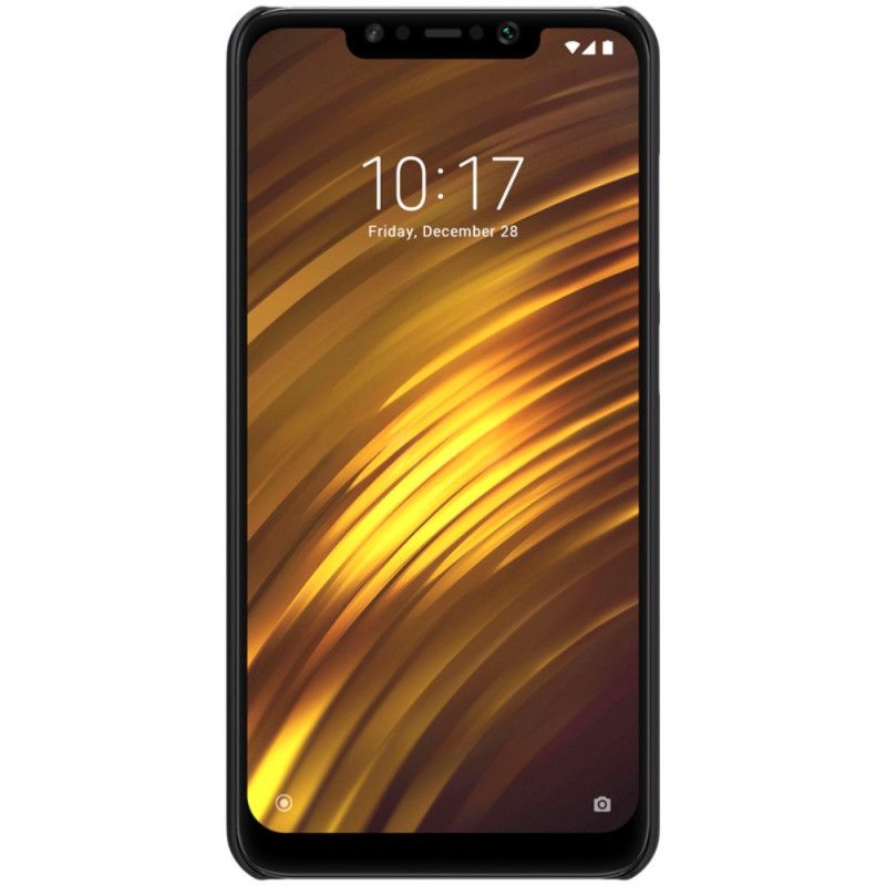 Hoesje Xiaomi Pocophone F1 Zwart Stijve Frosted Nillkin