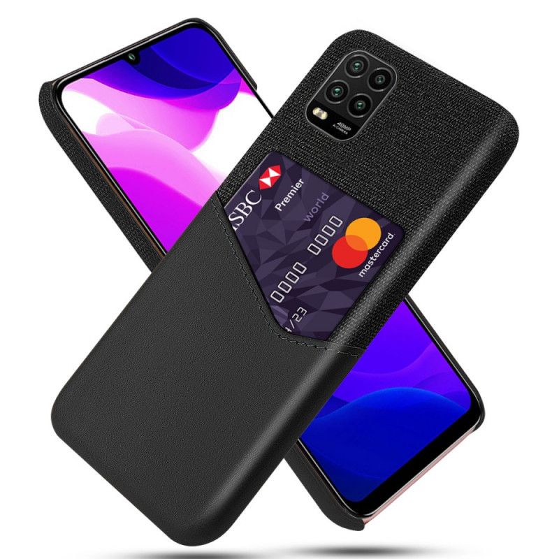 Case Hoesje Xiaomi Mi 10 Lite Grijs Zwart Telefoonhoesje Ksq Kaarthouder