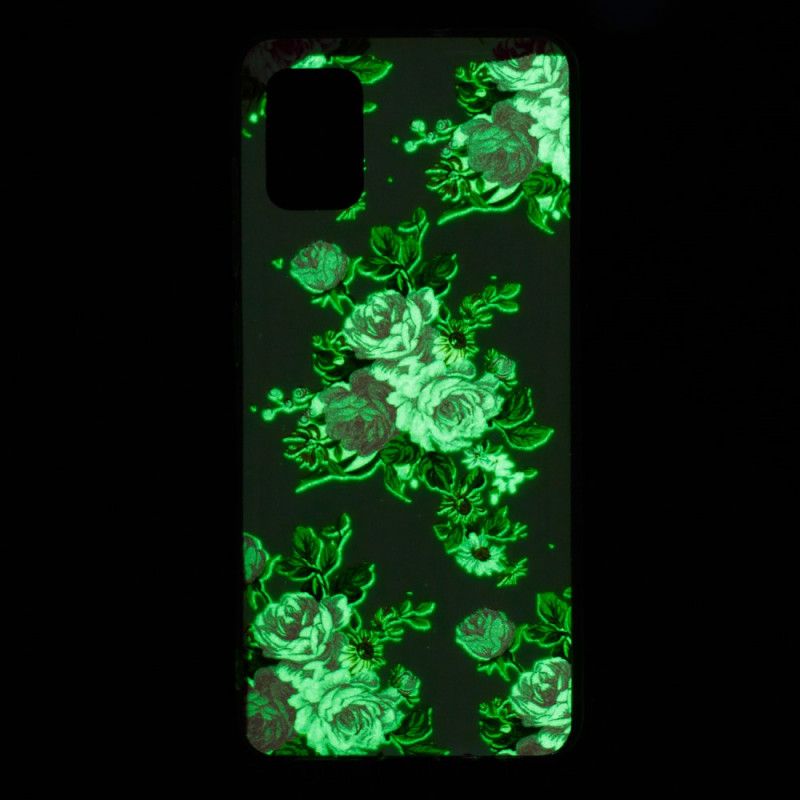 Case Hoesje Xiaomi Mi 10 Lite Telefoonhoesje Fluorescerende Vrijheidsbloemen