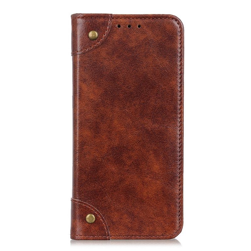 Folio-hoesje Xiaomi Mi 10 Lite Bruin Vintage Oud