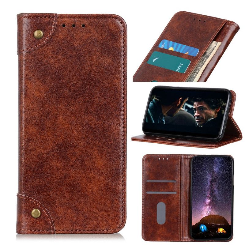 Folio-hoesje Xiaomi Mi 10 Lite Bruin Vintage Oud