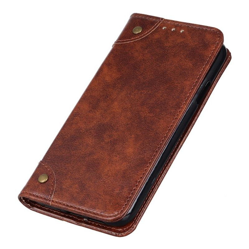 Folio-hoesje Xiaomi Mi 10 Lite Bruin Vintage Oud