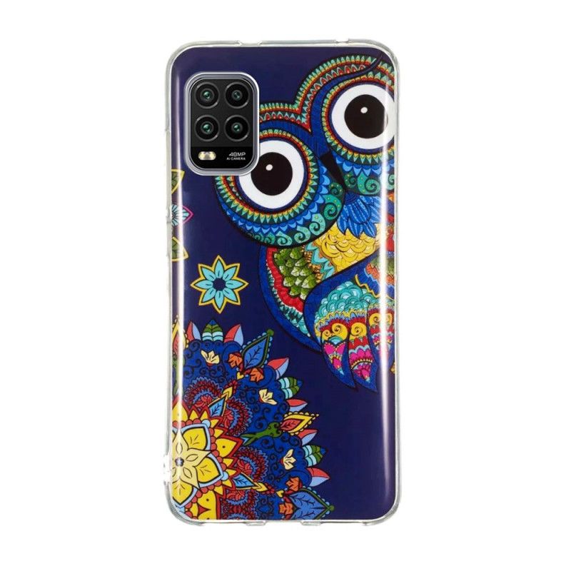 Hoesje Xiaomi Mi 10 Lite Fluorescerende Mandala-Uil