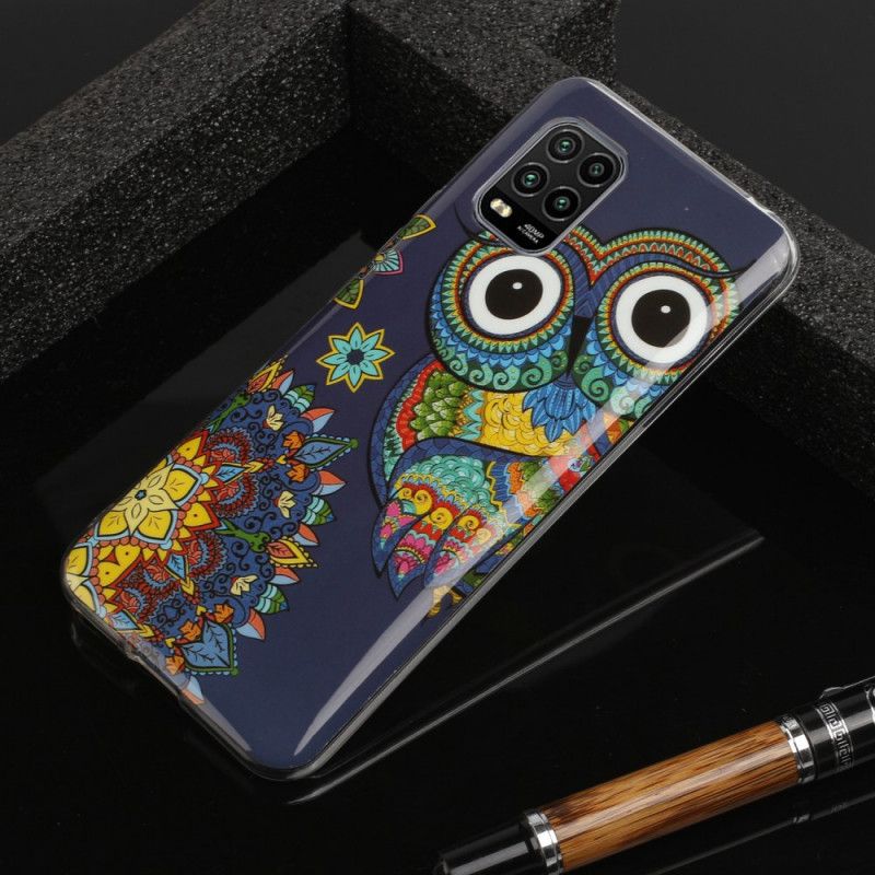 Hoesje Xiaomi Mi 10 Lite Fluorescerende Mandala-Uil