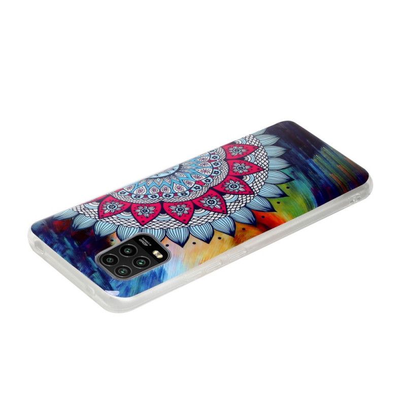 Hoesje Xiaomi Mi 10 Lite Telefoonhoesje Fluorescerende Mandala