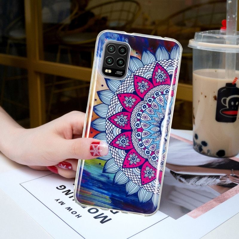 Hoesje Xiaomi Mi 10 Lite Telefoonhoesje Fluorescerende Mandala