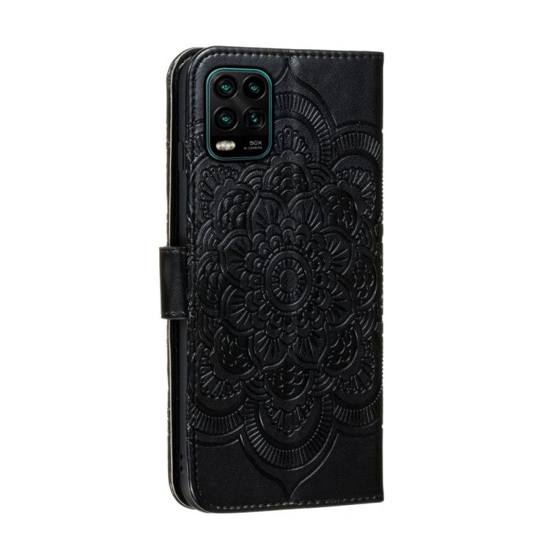 Leren Hoesje Xiaomi Mi 10 Lite Grijs Zwart Hele Mandala