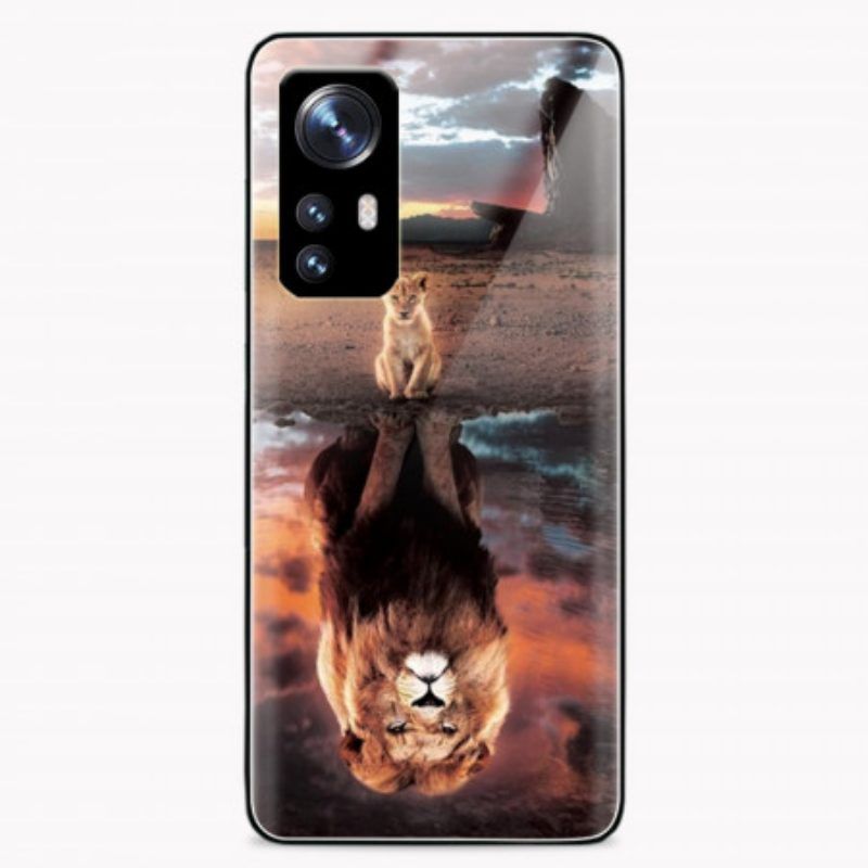 Hoesje voor Xiaomi 12 / 12X Lion Cub's Dream Gehard Glas