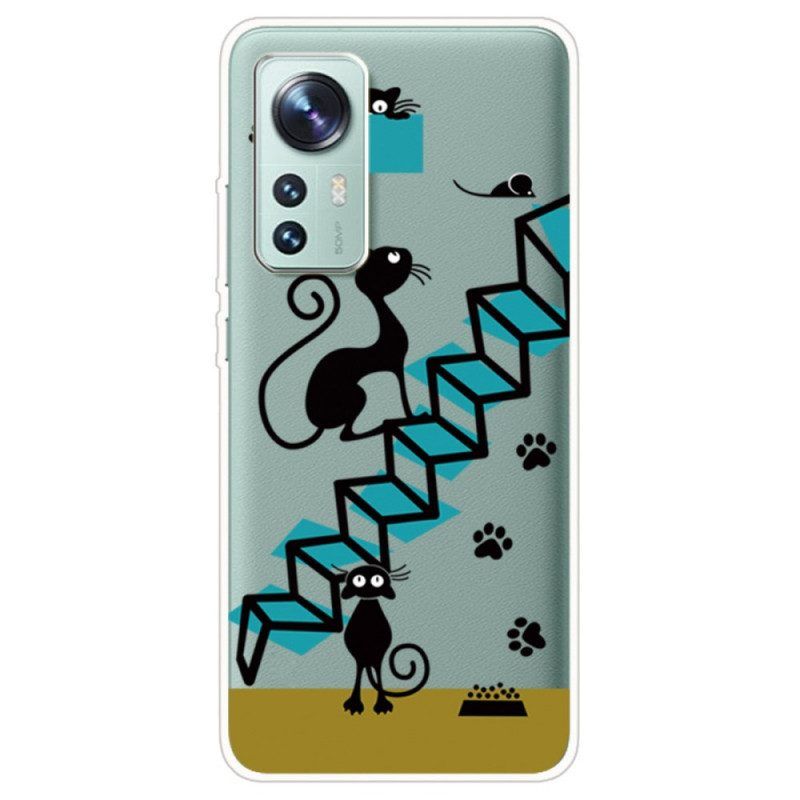 Telefoonhoesje voor Xiaomi 12 / 12X Grappige Katten