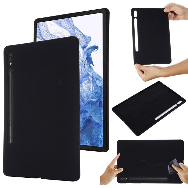 Case Hoesje Samsung Galaxy Tab S9 Ultra Telefoonhoesje Vloeibare Siliconen