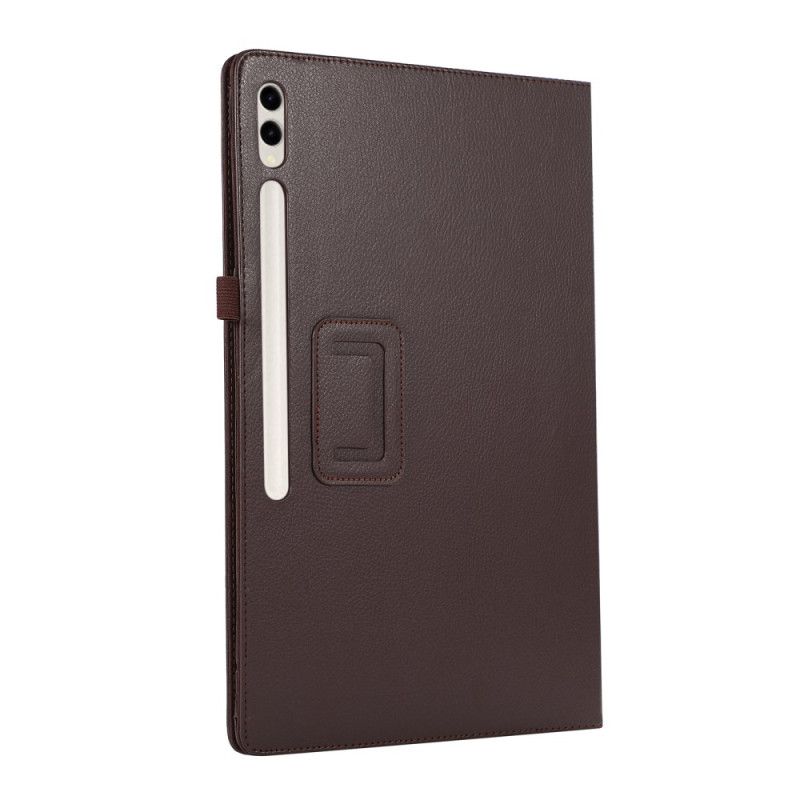 Cover Samsung Galaxy Tab S9 Ultra Litchi-leerstijl