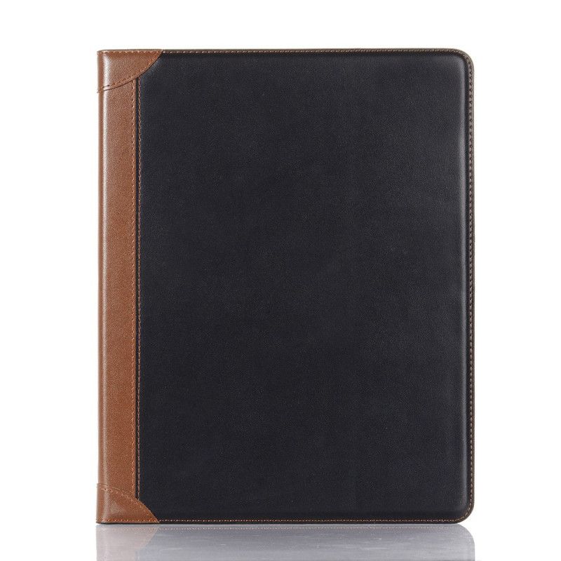 Cover iPad Pro 12.9" (2018) (2020) Zwart Mat Lederen Tas