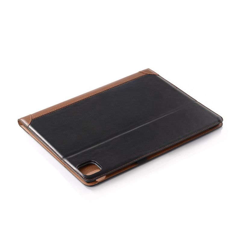 Cover iPad Pro 12.9" (2018) (2020) Zwart Mat Lederen Tas