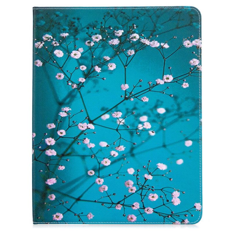 Leren Hoesje voor iPad Pro 12.9" (2018) (2020) Sakura Boom Print Patroon