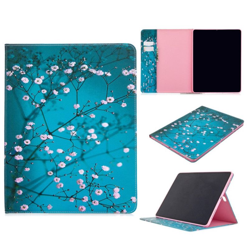 Leren Hoesje voor iPad Pro 12.9" (2018) (2020) Sakura Boom Print Patroon