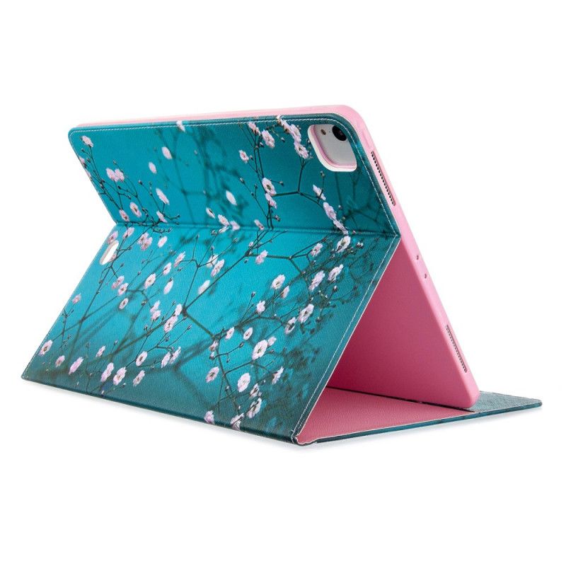 Leren Hoesje voor iPad Pro 12.9" (2018) (2020) Sakura Boom Print Patroon