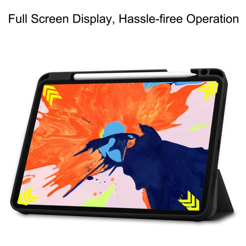 Smart Case iPad Pro 12.9" (2018) (2020) Grijs Zwart Drievoudig Vouwen